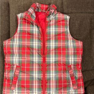 Women’s Plaid Puffer Vest